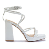 COSMIC1/B BLOCK HEEL PLATFORM PIPING SANDAL