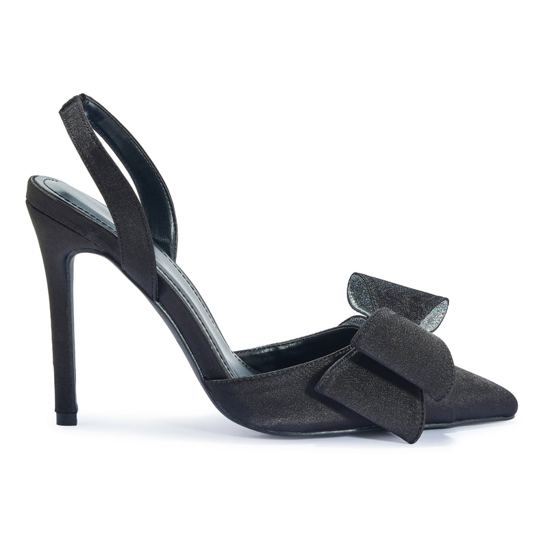 FURY1 POINTED STILETTO HEEL WITH BOW DETAIL