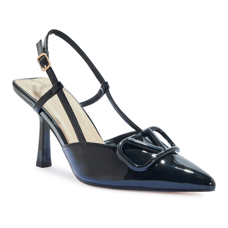 SALADO77 CLASSIC PATENT SLINGBACK HEEL