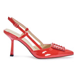 SALADO81 POINTED PATENT SLINGBACK HEEL