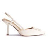 SALADO81 POINTED PATENT SLINGBACK HEEL