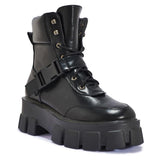 ROTA12 EXTREME CHUNKY SPORTS LACE UP BUCKLE BOOT